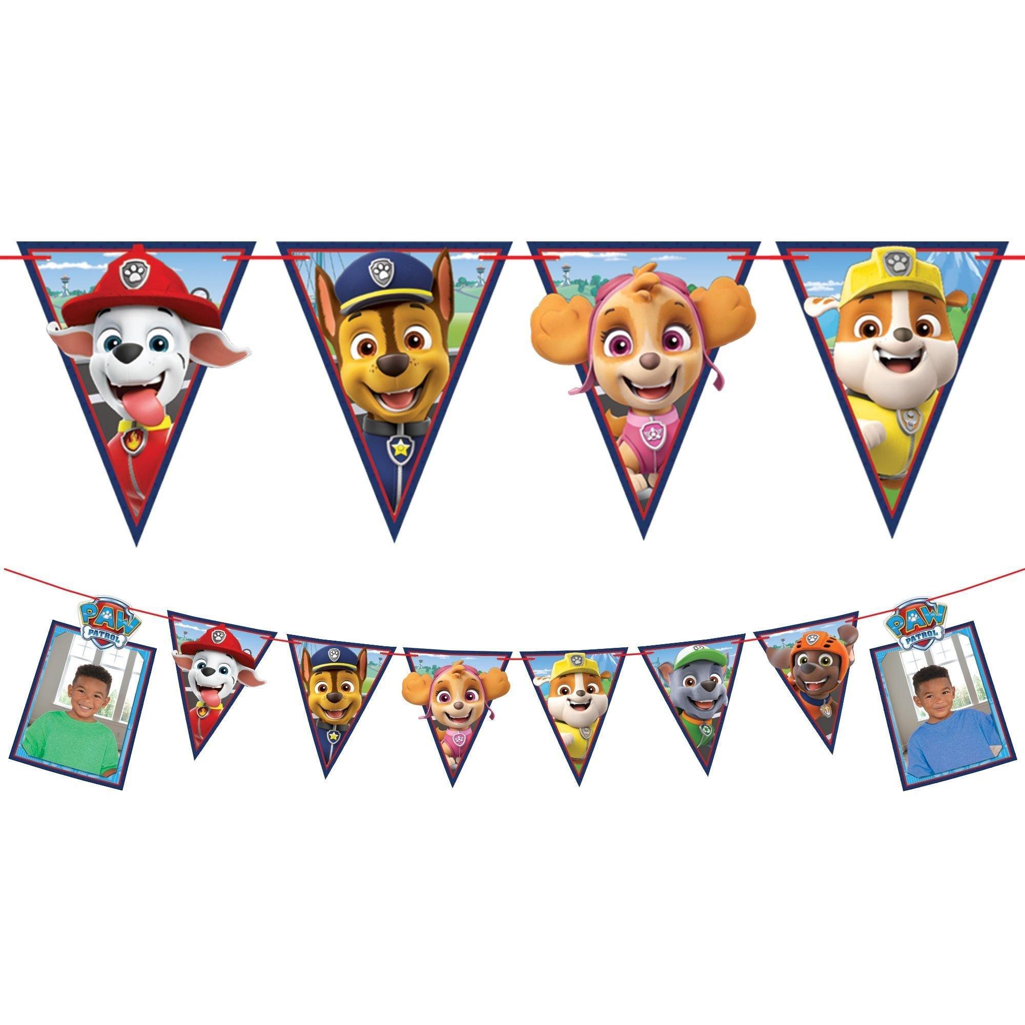 PAW Patrol Birthday Party Supplies Pack for 8 Guests - Kit Includes Plates, Napkins, Table Cover, Banner Decoration, Scene Setter, Centerpiece, Favors with Bags & Pinata